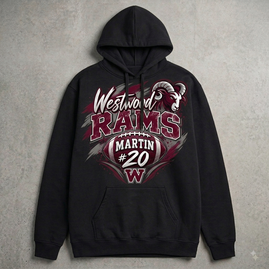 Custom Name & Number Hoodie