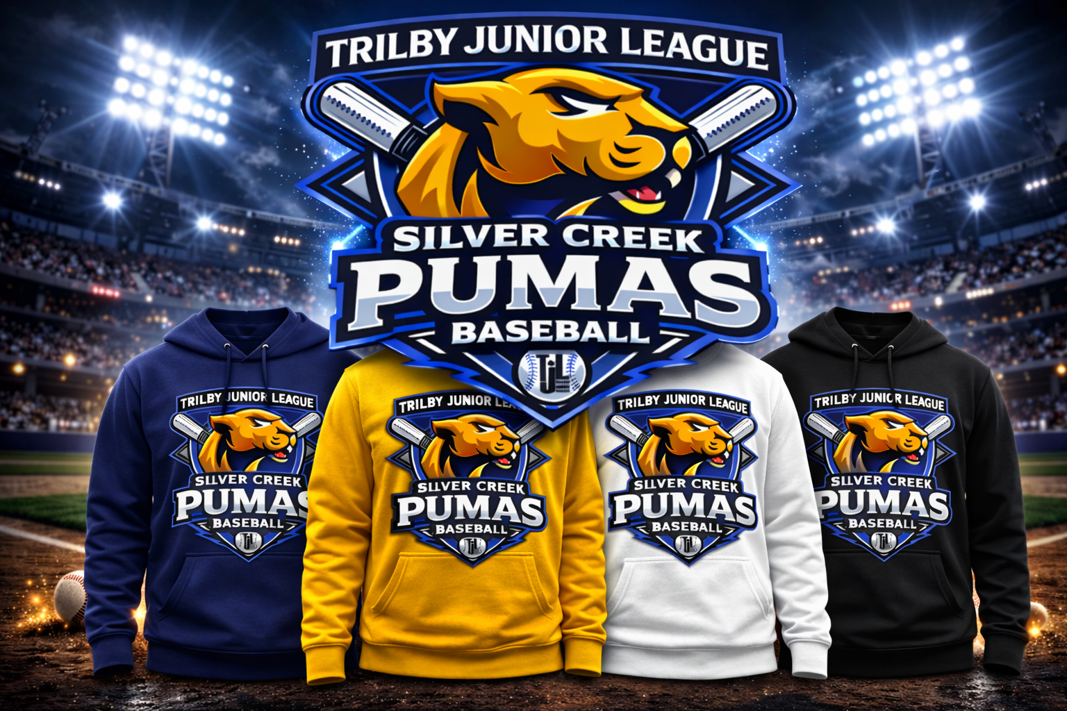 Silver Creek Pumas Hoodie - Trilby Junior League