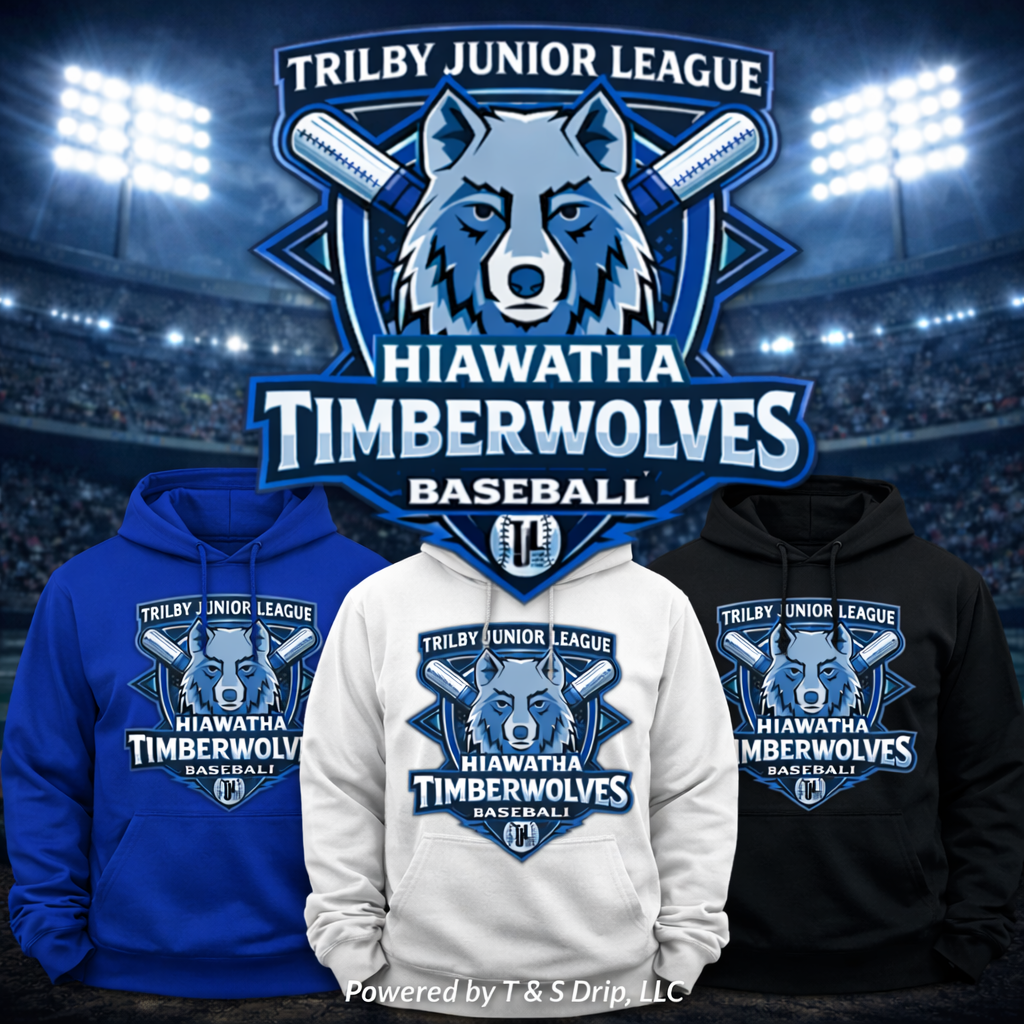 Hiawatha Timberwolves Hoodie - Trilby Junior League