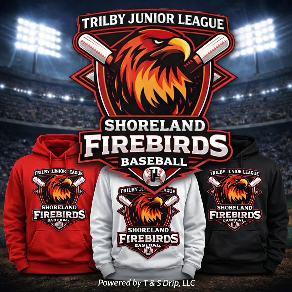 Shoreland Firebirds Hoodie - Trilby Baseball League