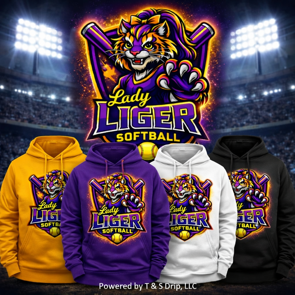 Lady Liger Hoodie - Trilby Softball League