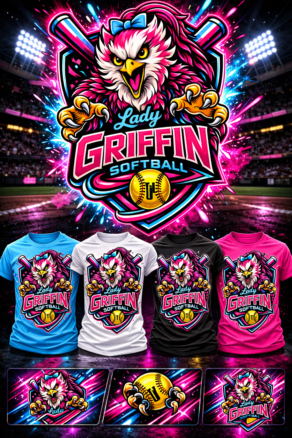 Lady Griffins T Shirt - Trilby Junior League
