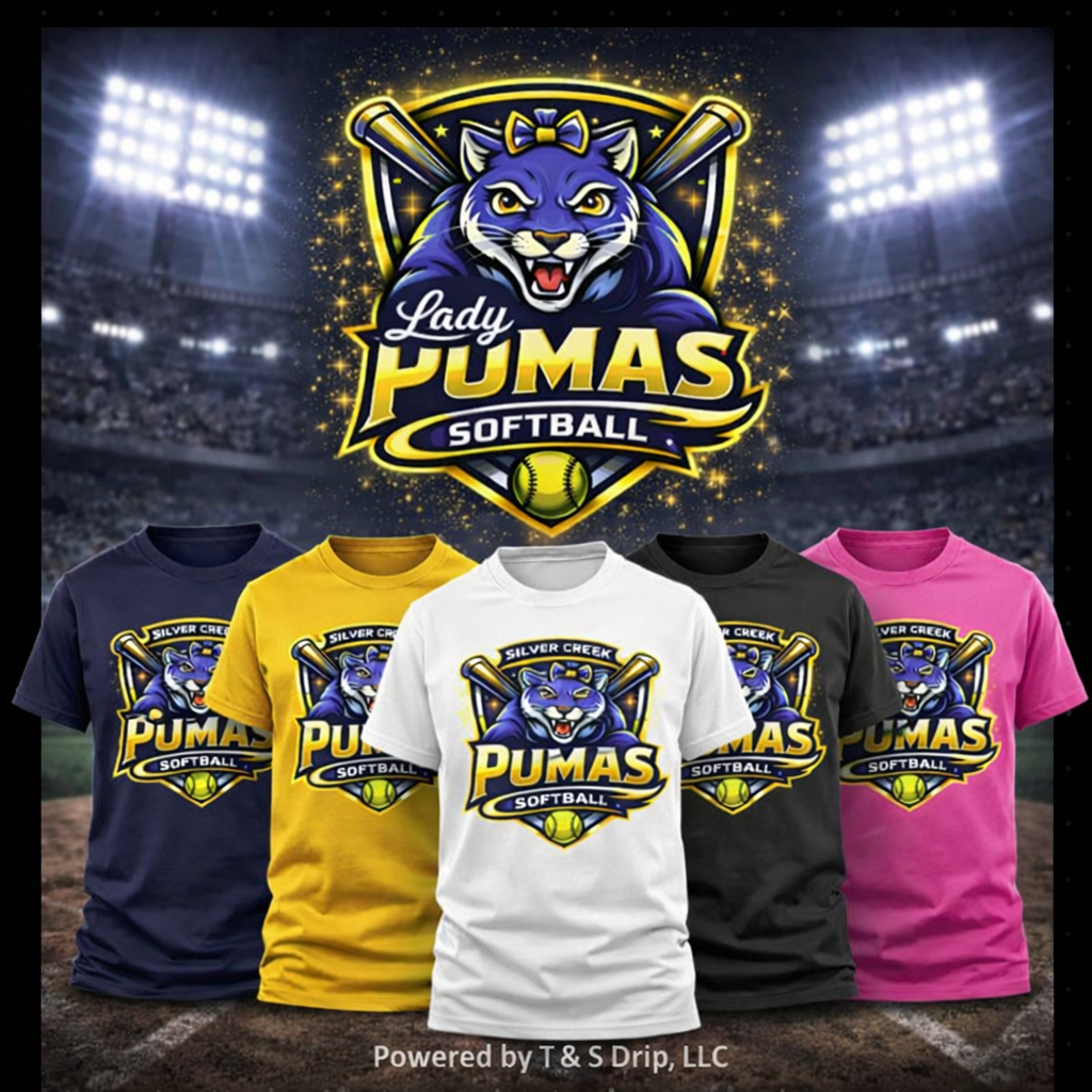 Lady Pumas T Shirt - Trilby Softball League