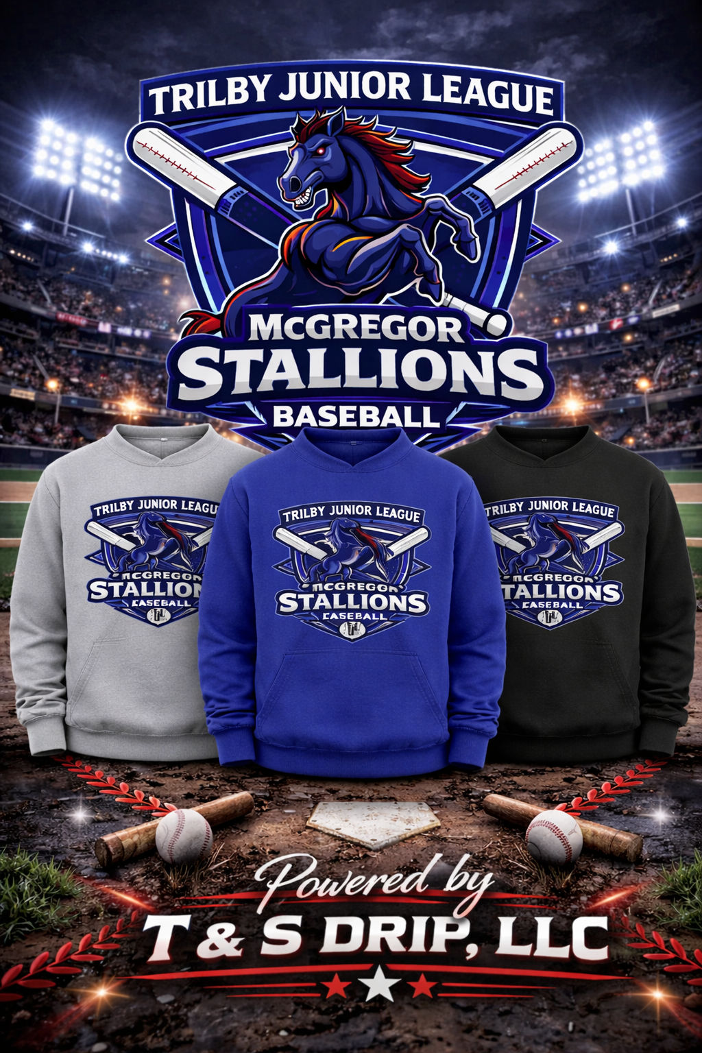 McGregor Stallions Crewneck - Trilby Junior League
