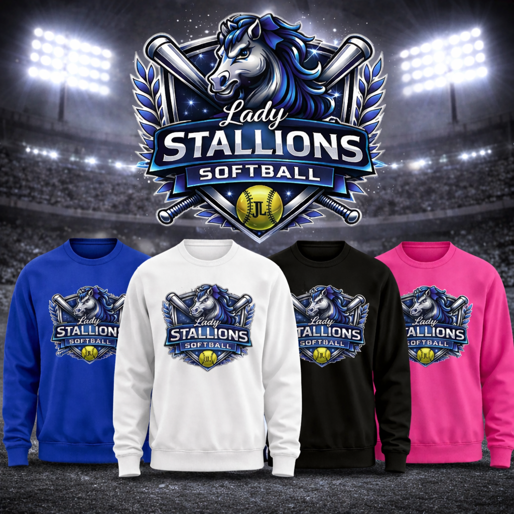 Lady Stallions Crewneck - Trilby Softball League