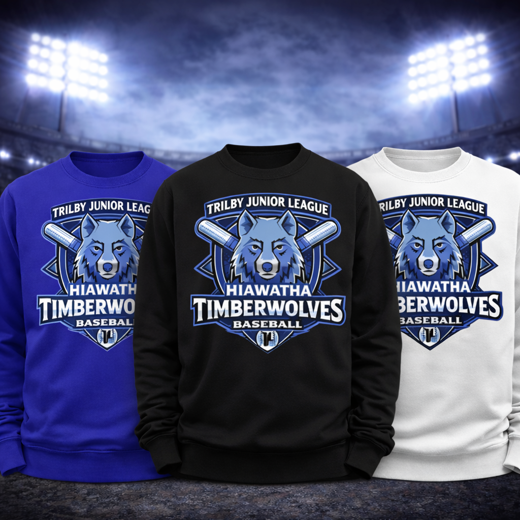 Hiawatha Timberwolves Crewneck - Trilby Junior League