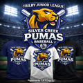 Silver Creek Pumas Baseball Shirt - Trilby Junior League