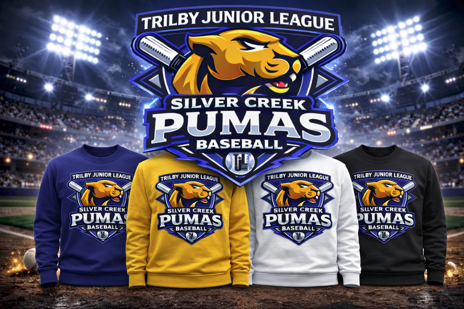 Silver Creek Pumas Crewneck - Trilby Junior League