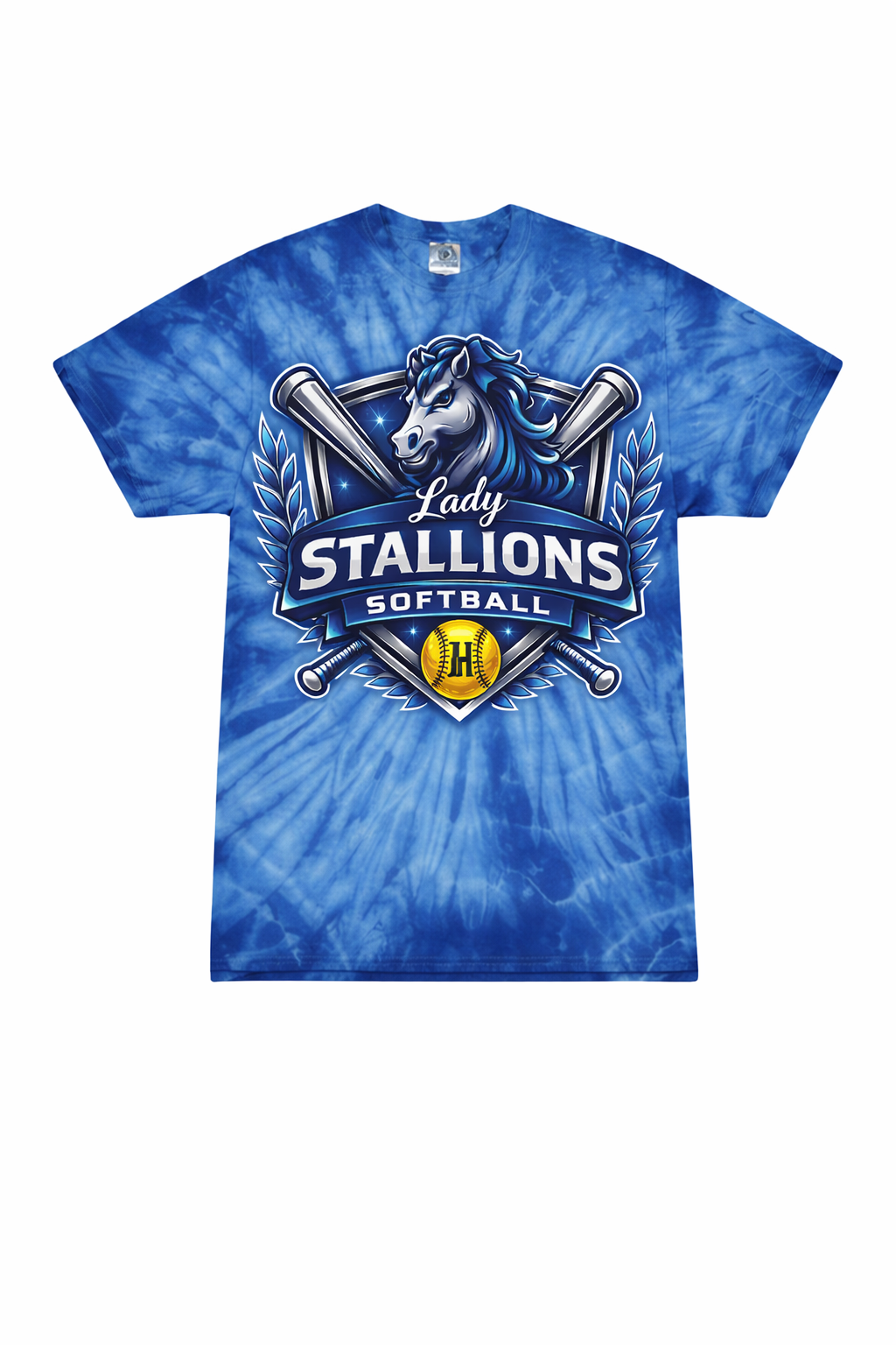 Lady Stallions Tie-Dye Shirt - Trilby Softball League