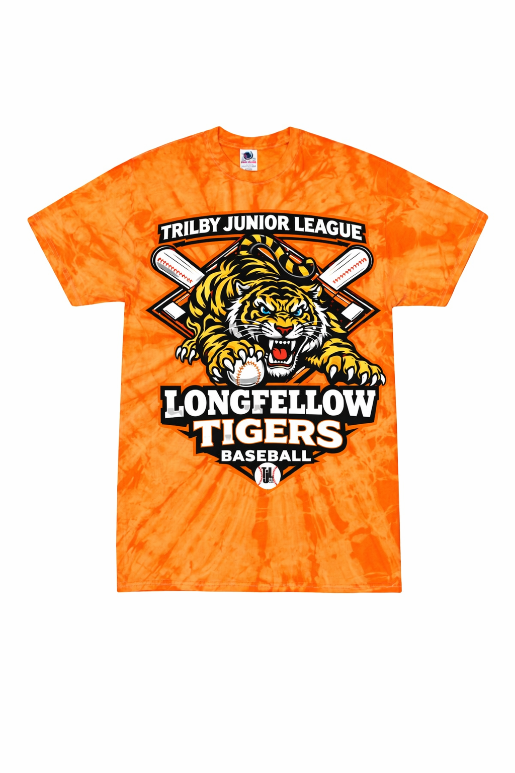 Longfellow Tigers Tie-Dye Shirt - Trilby Junior League