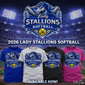 Lady Stallions T Shirt - Trilby Softball League