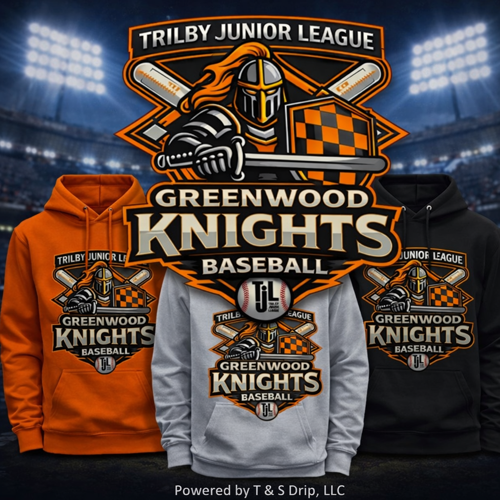 Greenwood Knights Hoodie - Trilby Baseball League
